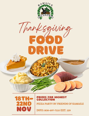 Thanksgiving Food Drive Donation Week